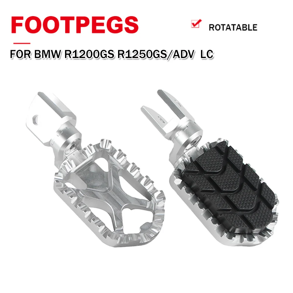 R1250GS ADV LC R1200GS For BMW R1250 R1200 GS Adventure 2013-2022 Motorcycle Highway Front Foot Pegs Rotatable Footrest Footpegs