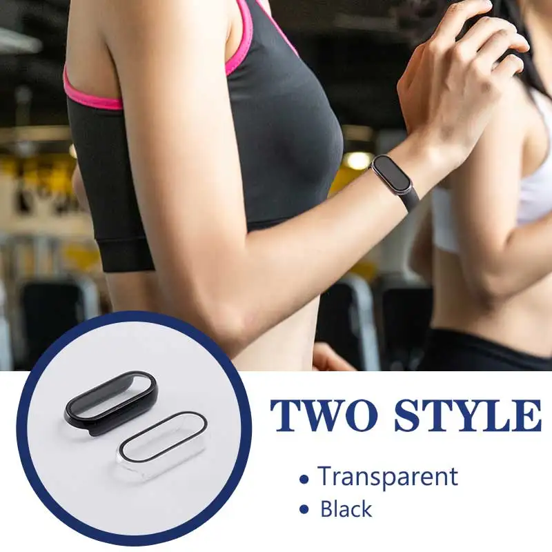 2in1 Screen Protector Case+3D Film for Xiaomi Mi Band 7 6 5 4 3 Full Cover Protective Shockproof Frame Cover for Miband 6 7 NFC