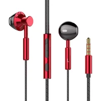 wired headphones 3 5mm type c in ear bass stereo mobile sport earbuds for smartphones headset built in microphone earphones