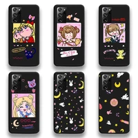 cute sailor moon phone case for samsung galaxy note20 ultra 7 8 9 10 plus lite m51 m21 m31s j8 2018 prime