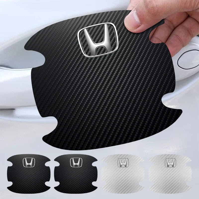 Защитная пленка на дверную ручку автомобиля наклейка из углеродного волокна