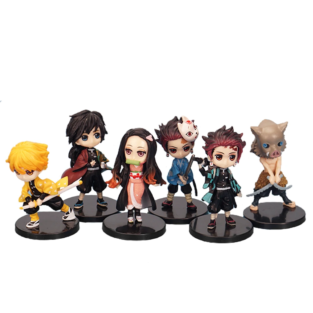 

Anime 20CM Demon Slayer Kimetsu no Yaiba figure Kamado Tanjirou Action Figure Agatsuma Zenitsu Nezuko Warrior PVC Model Toys