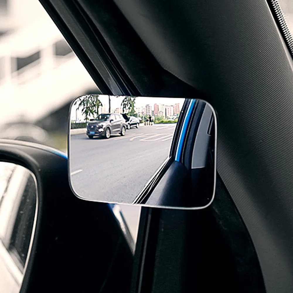 

Car Mirror HD Convex Blind Spot Mirror 360 Degree Wide Angle Adjustable Car Rearview Mirror Parking Rimless Mirror