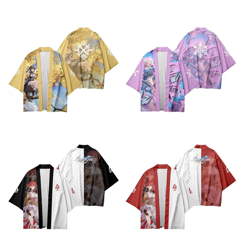 Кимоно для косплея игры Honkai Star Rail Wafuku 7 марта 3D печать юката унисекс хаори