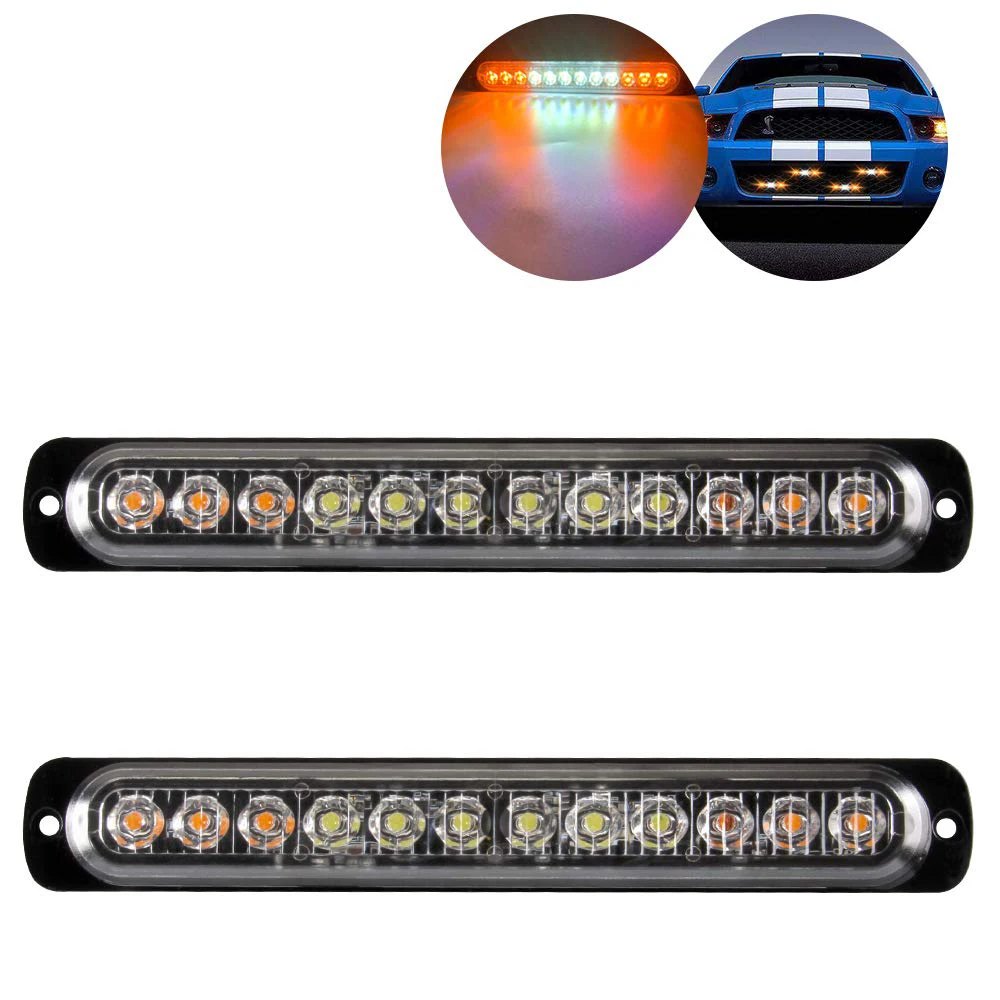 Аварийное стробоскопическое освещение предупреждающие огни опасности 12 цветов