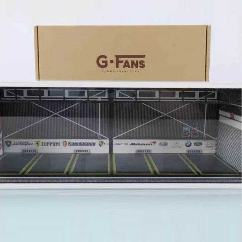 G-Fans Assemble Diorama 1:64 USB LED Lighting Model Car Garage Packing Lot Station-710010