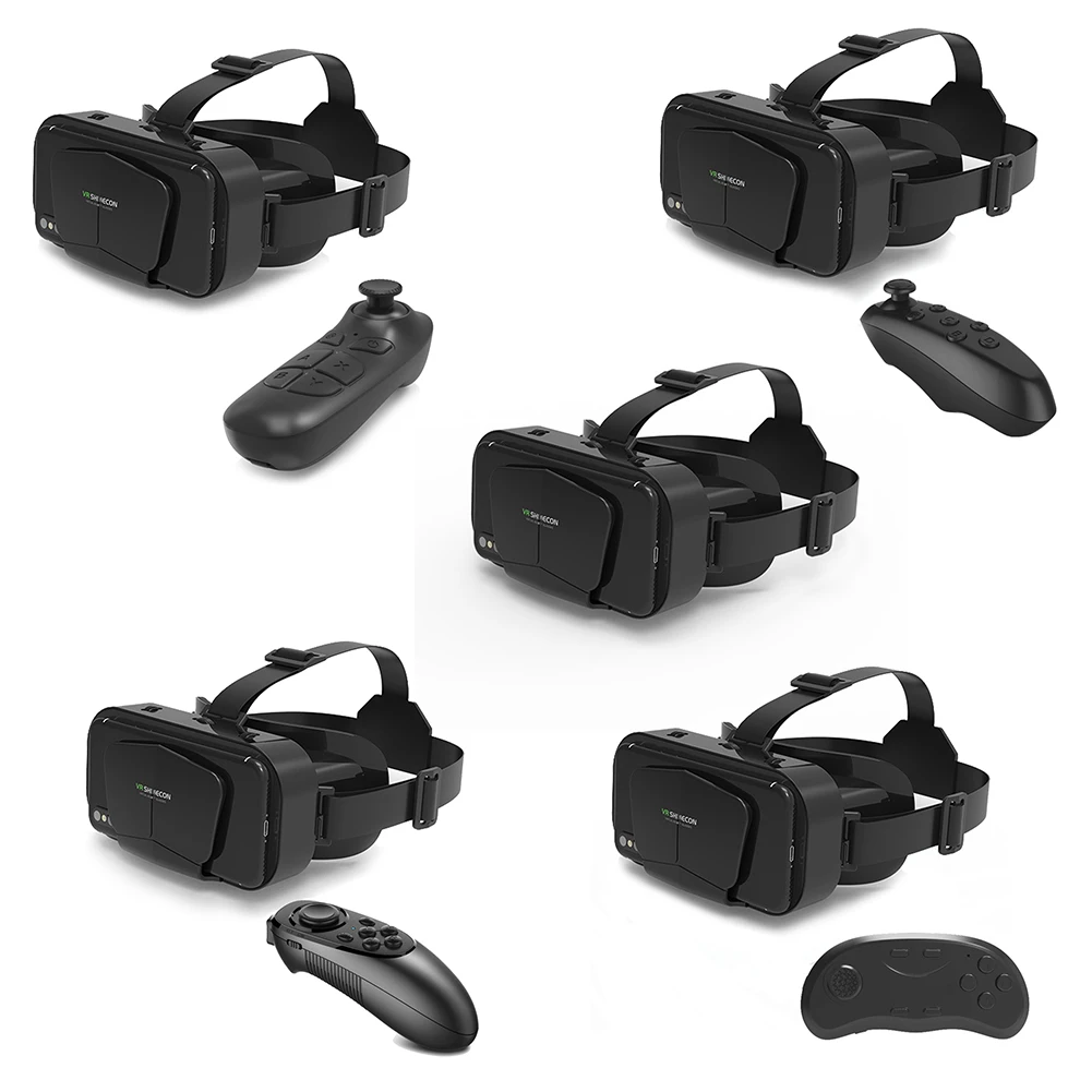 Умные очки виртуальной реальности, панорамная 3D гарнитура виртуальной реальности на 360 градусов, игровой Шлем Google для смартфонов 4,7-7,0 дюймо...