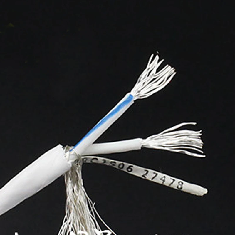 Hi-Fi 3 мм/4 мм посеребренный HIFI AMP CD-плеер VCD DVD аудио сигнальный кабель из чистой меди - Цена: 1386