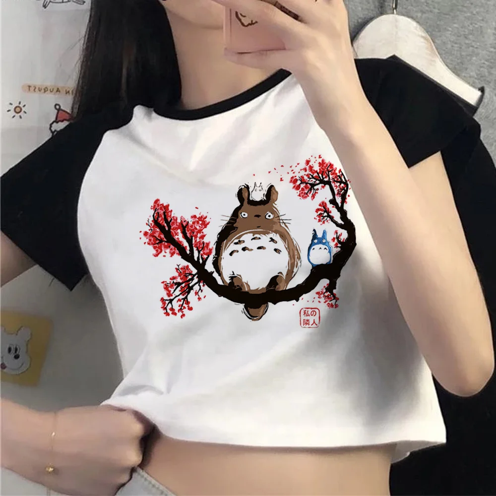 

Japanese 80s graphic vintage crop top Female aesthetic yk2 Harajuku streetwear crop top tee