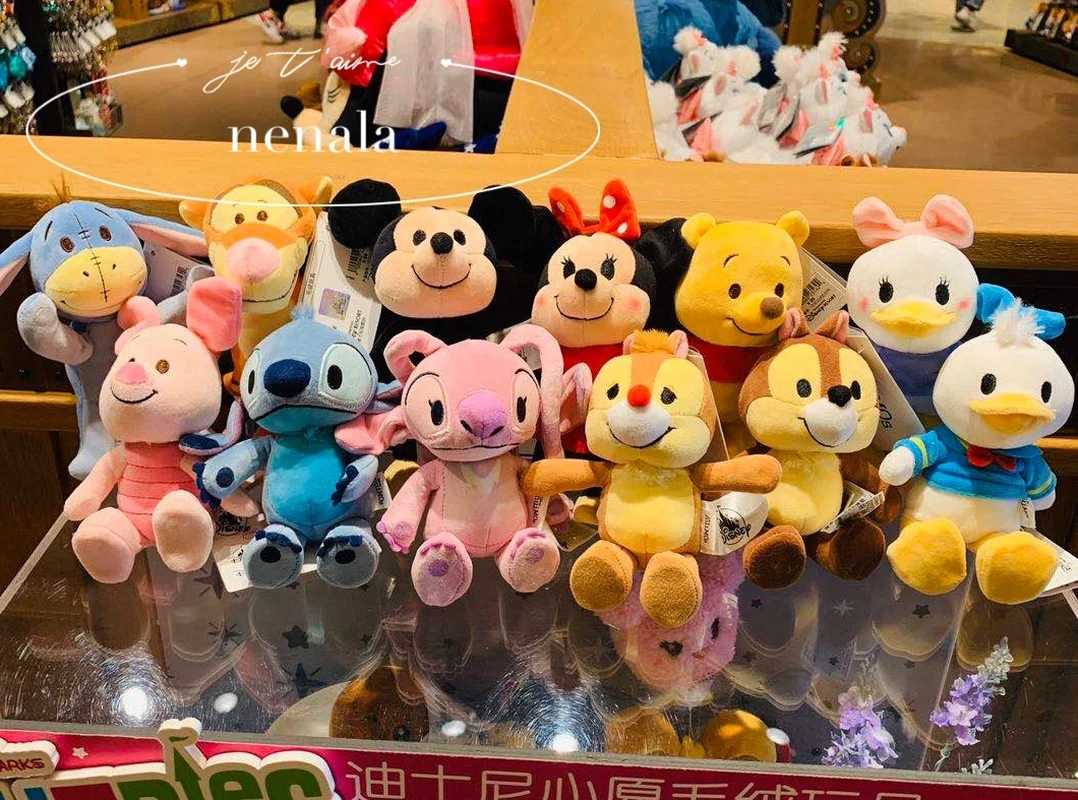 Disney Anime Original Plush Mini Doll Minnie Mickey Mouse Winnie Kawaii NuiMOs Joints Movable Changeable Original Gift