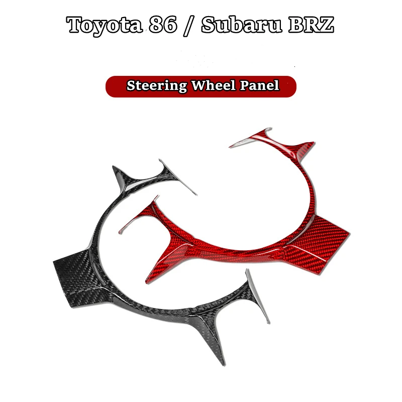 

For Subaru BRZ Toyota 86 Steering Wheel Panel Carbon Fiber Decoration Sticker Car Interior Accessories 2017-2022