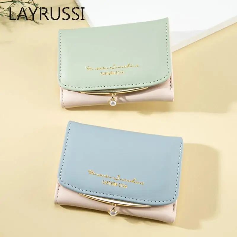Дизайнерские кожаные женские кошельки LAYRUSSI роскошный женский кошелек с