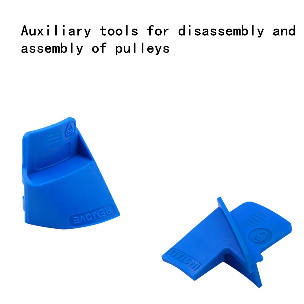 

2PCS Stretch Auxiliary Belt Removal Pulley Installation Aid/ Installer Tool Set Ribbed Drive Belts Remover