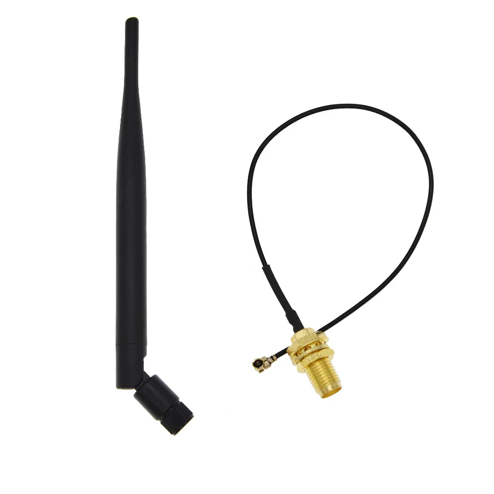 2 компл./лот 4 ГГц 5 дБи WIFI антенна SMA RP-SMA штекерный разъем Wi-Fi для беспроводных