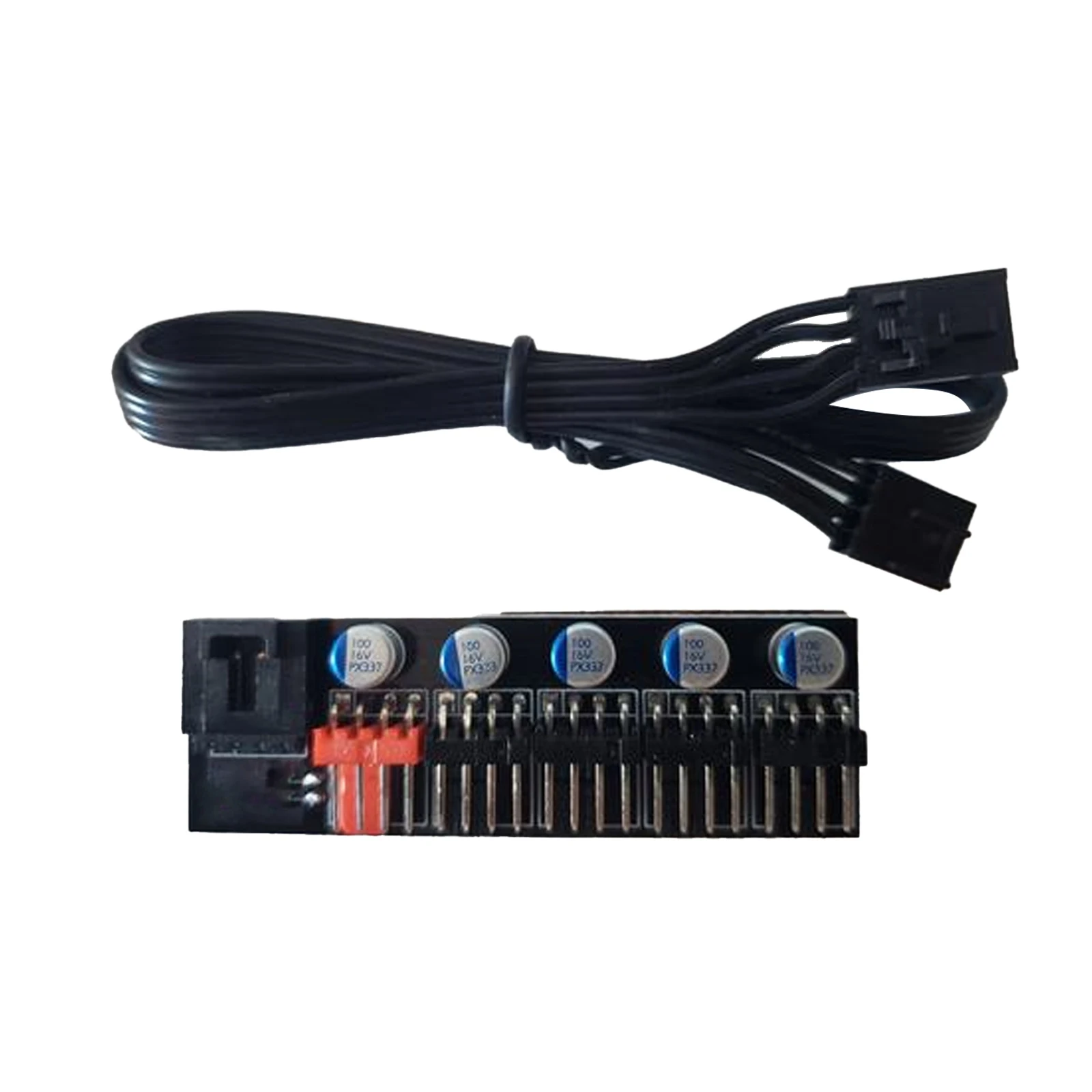 

8 Channels Cooling Fan HUB 4 Knob Radiator Speed Controller for CPU PC Case