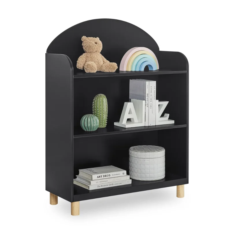 

Delta Children Reese 3-Shelf Bookcase, Ebony/Natural bibliothèque enfant bookshelf kids