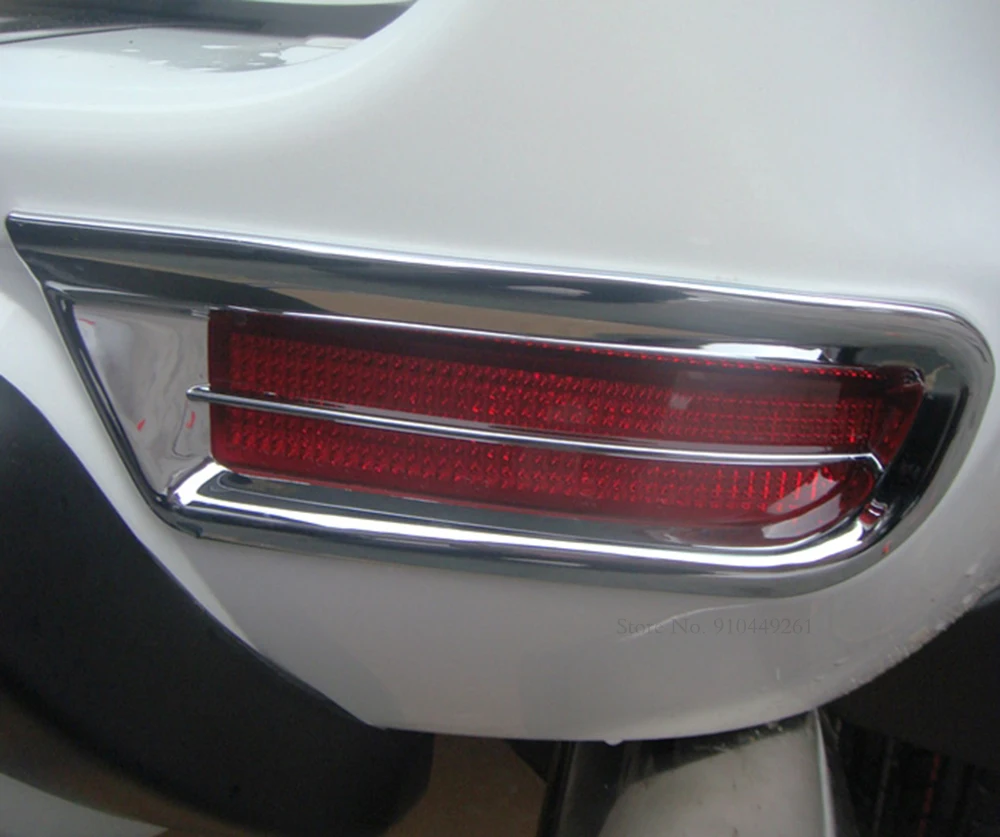 

Для Toyota RAV 4 RAV4 2009 2010 2011 2012 ABS хромированная крышка автомобильной противотуманной фары декоративный задний держатель противотуманной фары 2 ш...