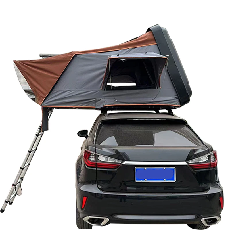 

Camping Tent Aluminum Rooftop Car Clamshell Hard Shell Roof Top Tent For Outdoor Hiking Top Roof Car Tent