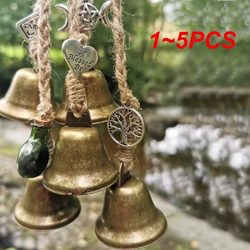 

1~5PCS Witch Bells For Door Knob Protection Witchcraft Supplies Door Hanging Witchy Home Decor Gift For Home Garden Courtyard