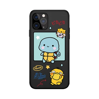 

B37 with pendant silicon cute phone case for iphone12promax durable cartoon protective back case