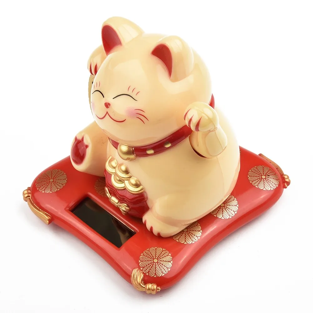 Lucky Cat Wave Fortune Neko Кассовый аппарат Декор для дома и офиса автомобиля