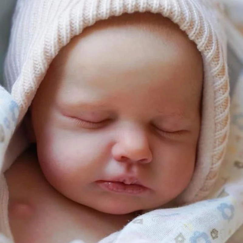 Reborn Baby Vinyl Doll Kit 18 Inches Loulou Painted Unassembled Unfinished Doll Parts DIY Blank Reborn Doll Kit