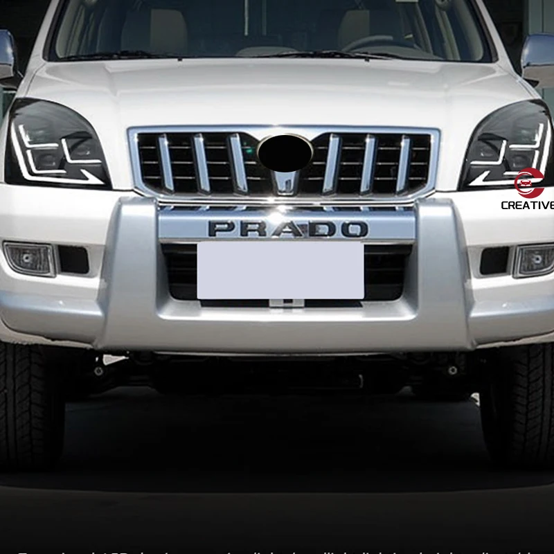 ВСЕ светодиодная передняя фара для Prado FJ120 2003 2004 2005 2006 2007 2008 2009