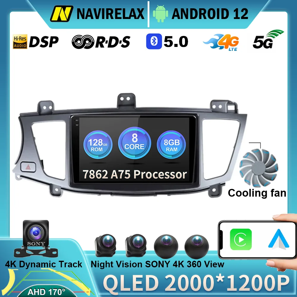 

Автомагнитола 9 ''QLED, мультимедийный плеер на Android 12, с поддержкой Wi-Fi, 4G, LTE, BT, для Kia Cadenza K7, 2011-2015