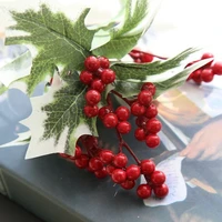 xmas berries artificial christmas tree for christmas diy wreath decorations weihnachten table ornaments berry fake decorative