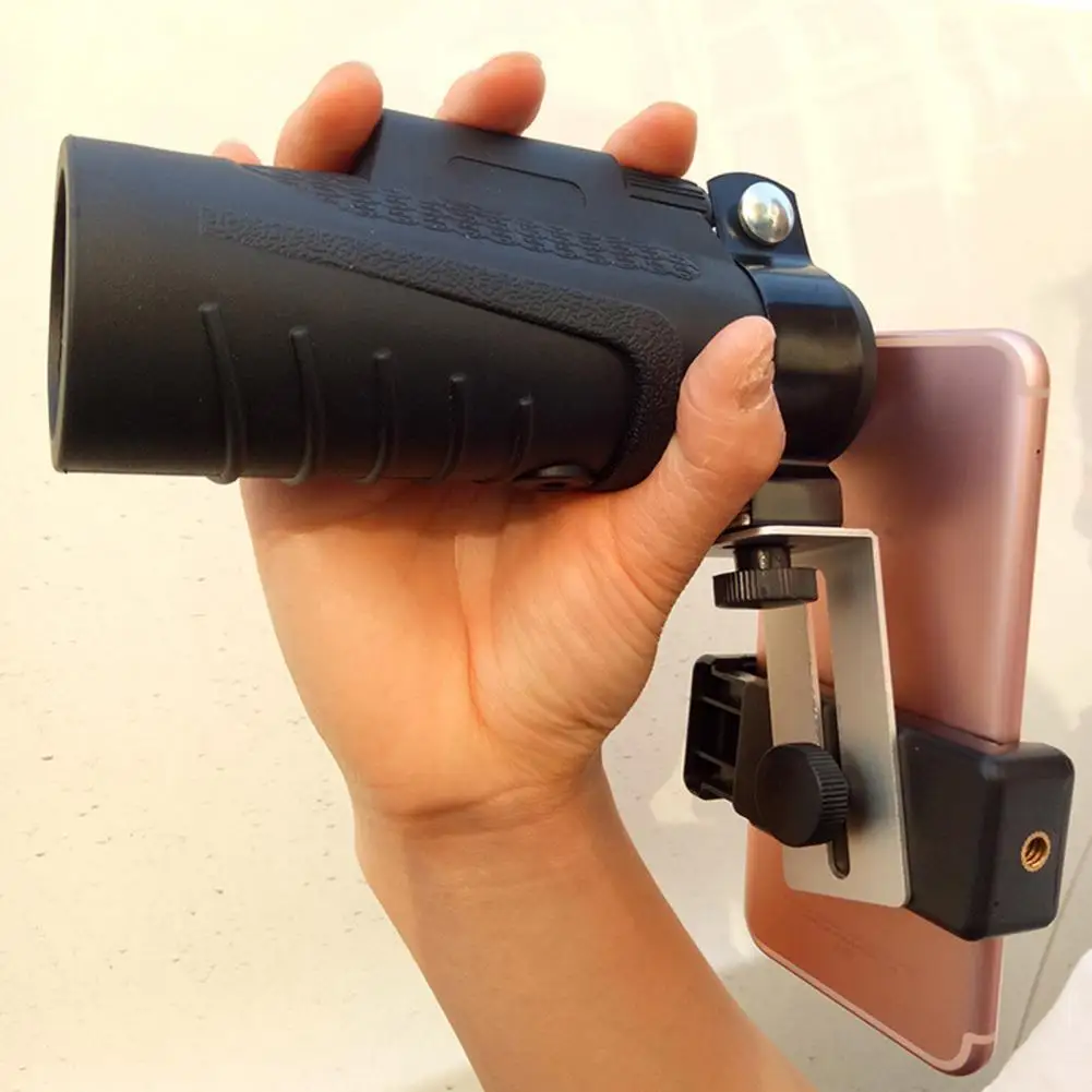 

Phone Mount Practical Compact Clasp Firmly Telescope Phone Photo Adapter for Hiking Phone Adapter Clip Phone Holder
