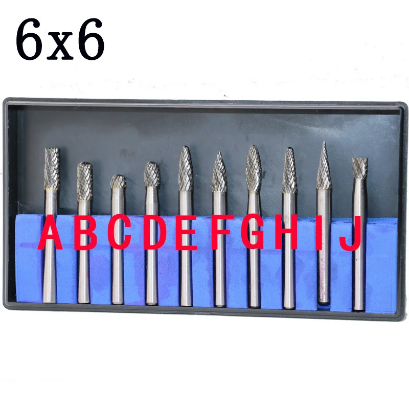 Вращающаяся пилка из карбида вольфрама с ручкой 6 мм 6x6 Электрические