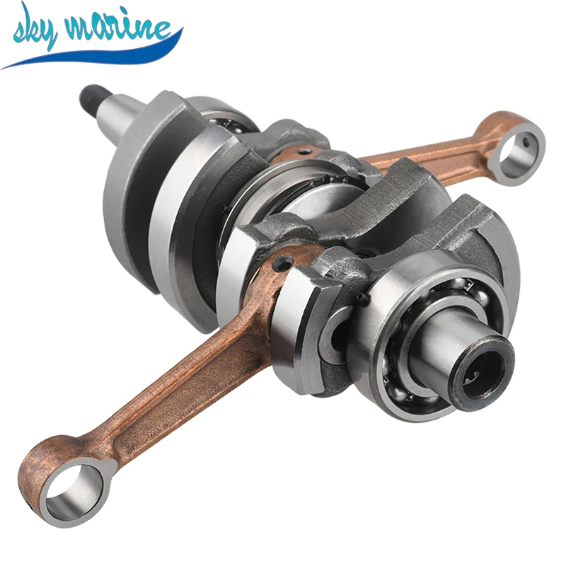 Коленчатый вал 6B4-11400-00 в сборе для Yamaha 2 хода 9 л.с. 15 подвесной Parsun T15D 6B4-11400