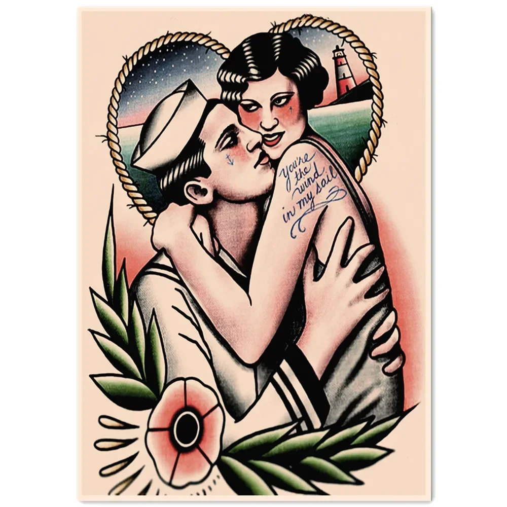 Креативный дизайн татуировок настенные художественные фотографии постеры с