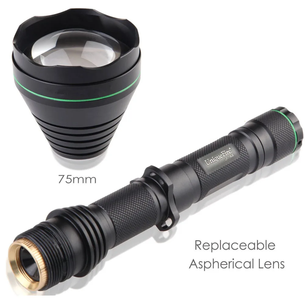 

Uniquefire 1508 75mm Lens T75 IR 850nm LED IR Flashlight Night Vision Scope Torch 3 Mode Lanterna for Night Varmint Hunting