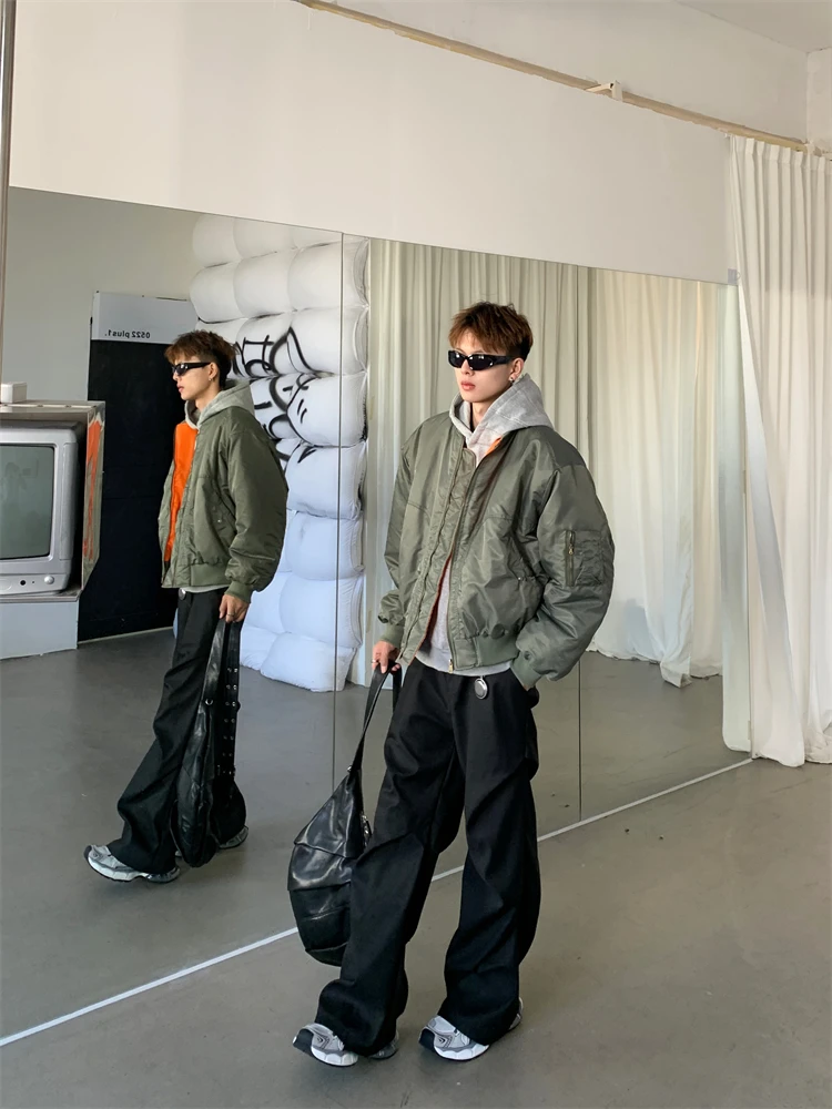 Chapter Американская винтажная осенне-зимняя куртка-бомбер Верхняя одежда для