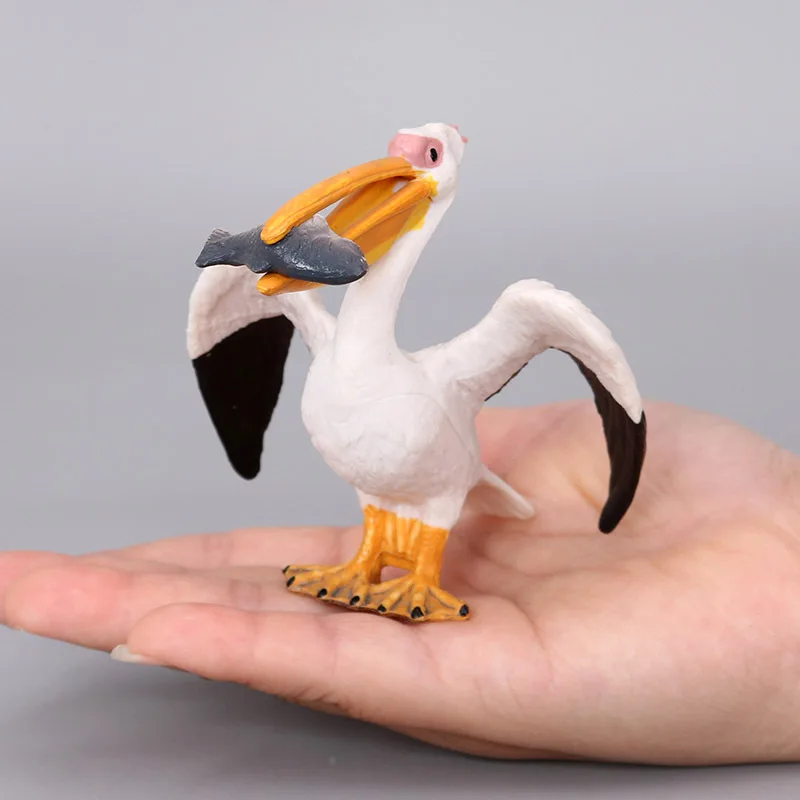 

Simulation Wildlife Model Children's Toys The Pelican Fish Simulation PVC Model Collectible Doll Figure Furnishings