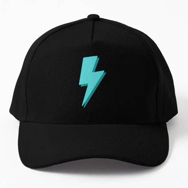 

Teal Lightning Bolt Baseball Cap Hat Czapka Hip Hop Sun Printed Summer Casquette Boys Fish Solid Color Outdoor Sport Black