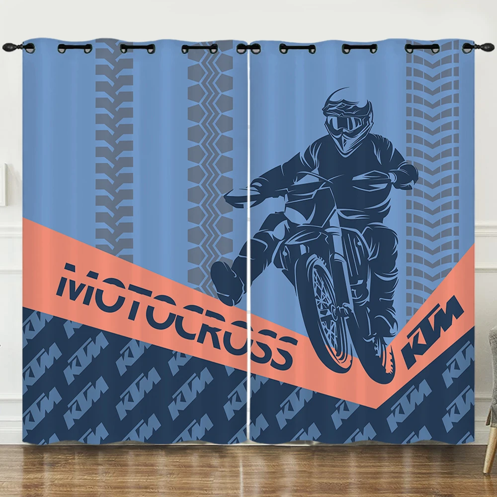 

Race Car Window Curtains for Bedroom Living Room Boys Extreme Sports Curtains for Kids Boys Cool Car Window Drapes Car Sports