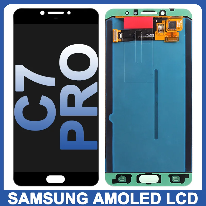 

5.7" Super AMOLED For Samsung Galaxy C7 Pro C7010 C701F C7018 LCD Display Touch Screen Replacement Digitizer Assembly