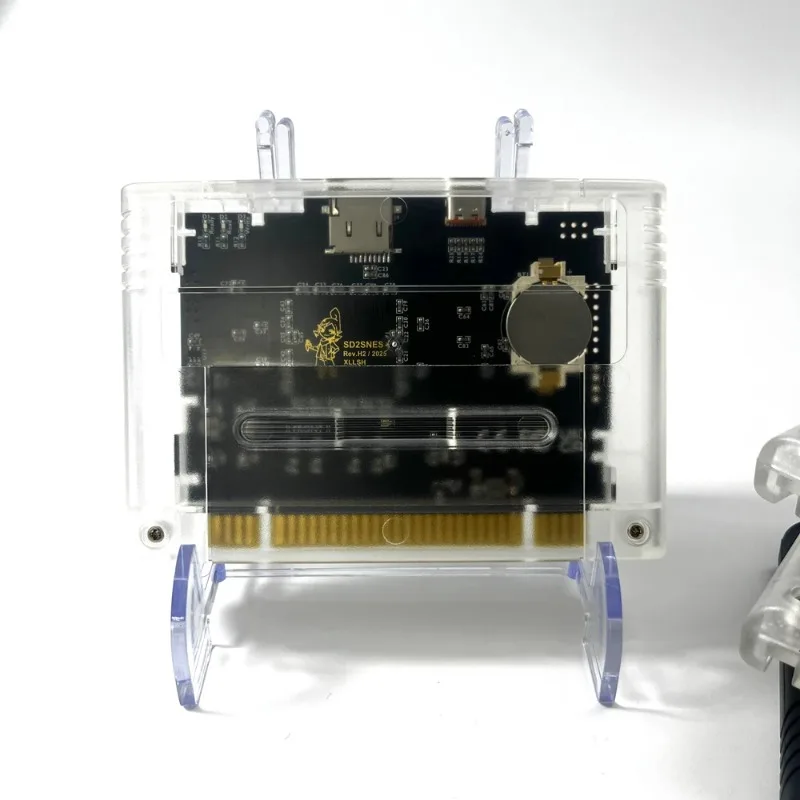 Фото Подходит для 16-битных видеоигр на консолях SNES/SFC (NTSC/J/PAL), новейший FXPAK Pro SD2SNES №1