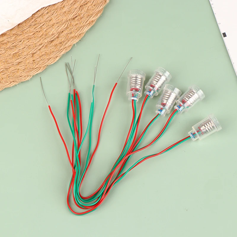 5 шт. универсальный патрон для лампы E10 с проводом небольшой основание