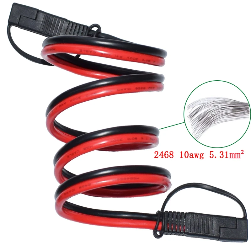 100 см мм² 10AWG SAE к SAE быстрое отключение с крышкой Удлинительный кабель автомобильной панели для солнечной панели s Battrey 100 см мм² 10AWG SAE к SAE быстрое отключение с крышкой Удлинительный кабель автомобильной панели для солнечной панели s Battrey