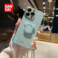 bandai disney 3d phone case with hidden holder for samsung galaxy s 22 21 20 10 ultra a82 72 52 plus cartoon cover fundas coque