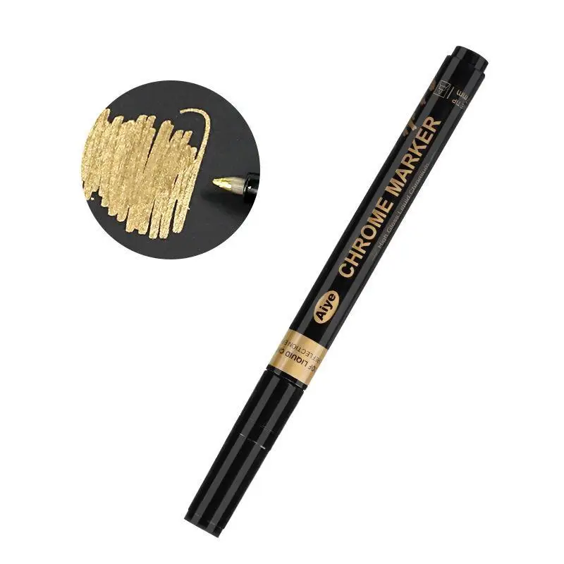 Зеркальные маркеры SEVENWELL, золото/медь, 0,7/1/2 мм