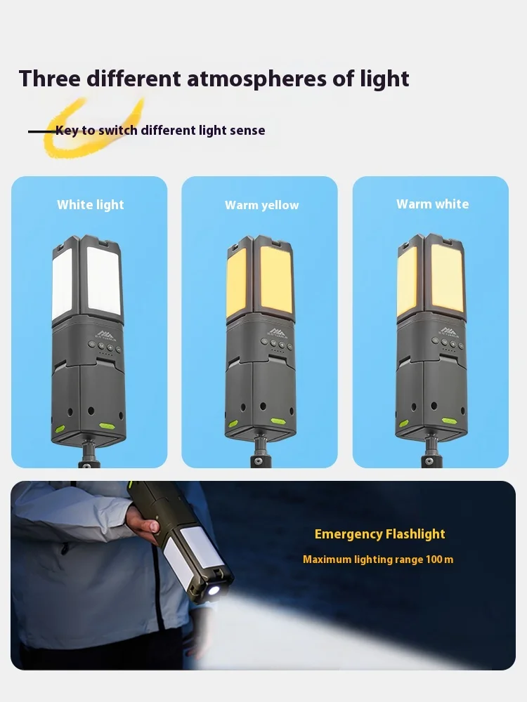 YLEN CL-Z2 выдвижной туристический фонарь с возможностью поворота на 720 °