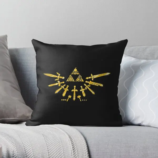 

Triforce Printing Throw Pillow Cover Fashion Wedding Home Car Square Waist Throw Soft Decorative Sofa Pillows not include