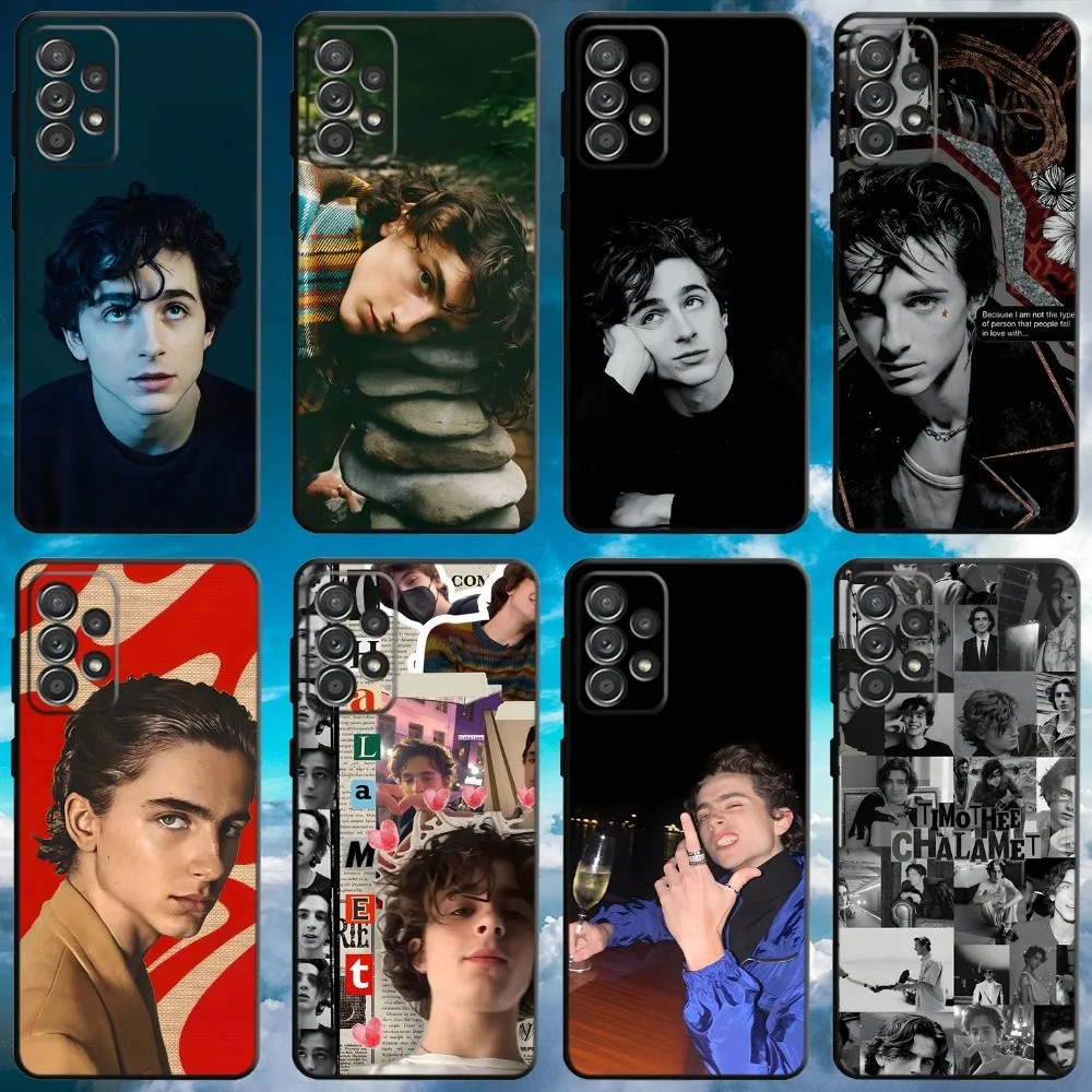 Чехол для телефона T-T gcuhee Chalamet Samsung S21 S22 Ultra S20 S30 plus S23 ultra 5G мягкий черный чехол