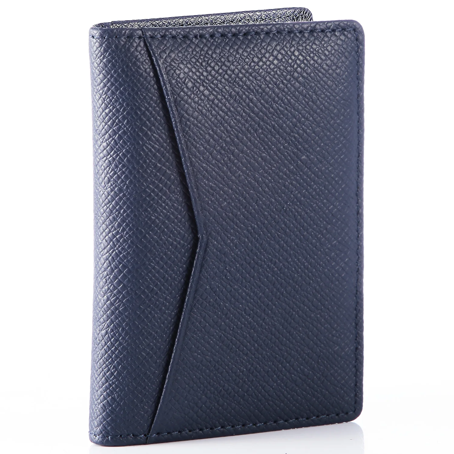 

High Quality Cow Genuine Leather Business Card Holder Luxury Bifold Card Wallet Credit Card Case Coin Purse Holders for Men