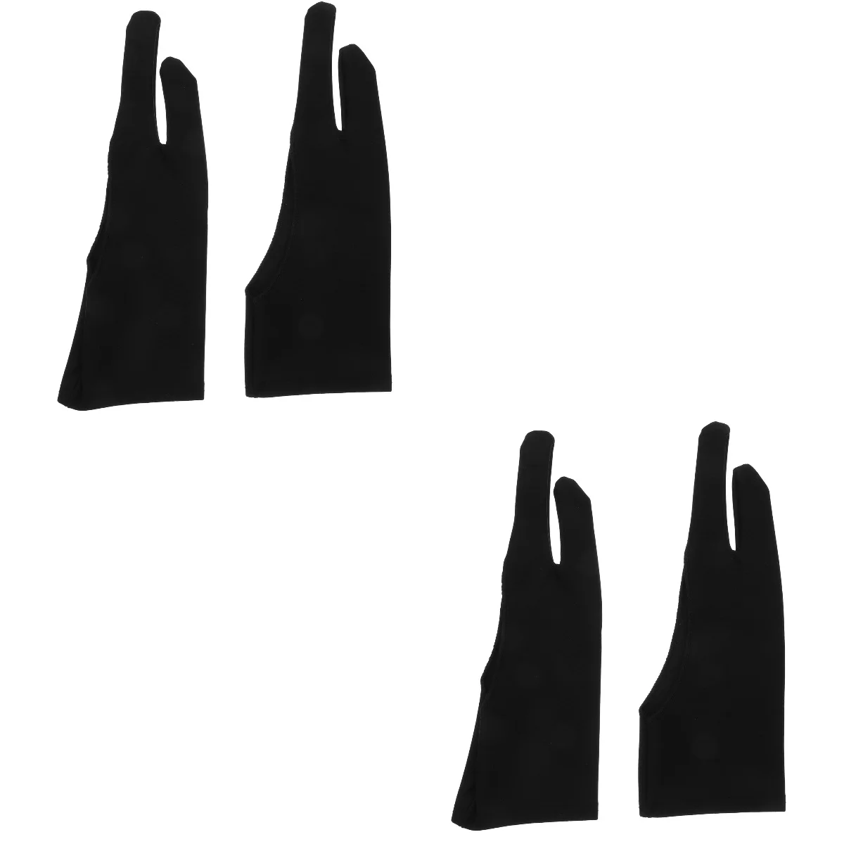 

Glove Drawingdigital Gloves Artist Right Hand Two Fingers Anti Touch Description Painting Tablet