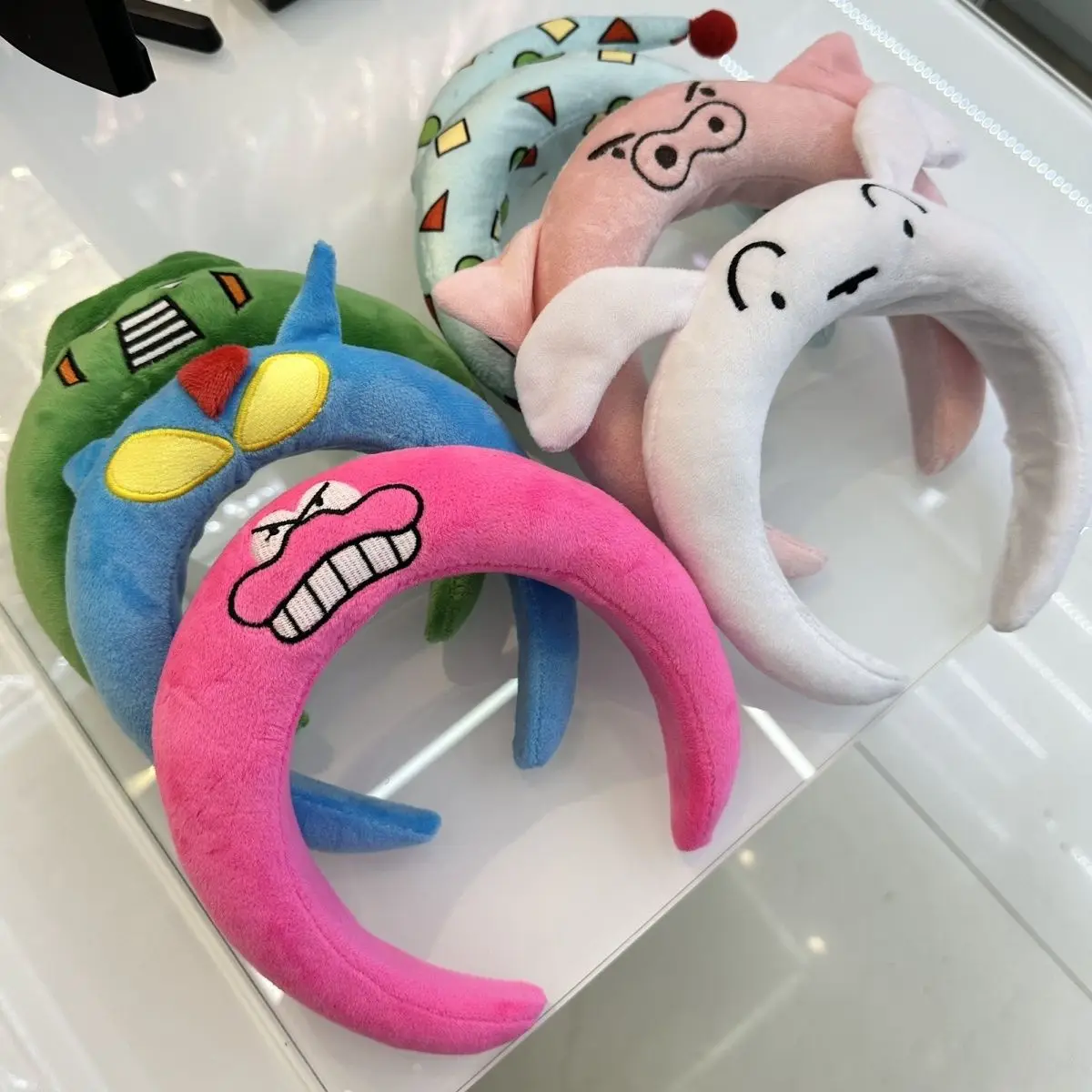 Kawaii Crayon Shin-chan Nohara Shiro Headband Cute Girly Heart Hair Accessory Funny Anime Headwear